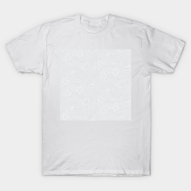 Light Gray Line Art T-Shirt by Carolina Díaz